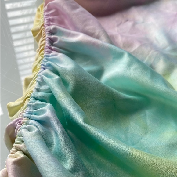 Pastel Tie-Dye Ruched Dress - Picture 3 of 7